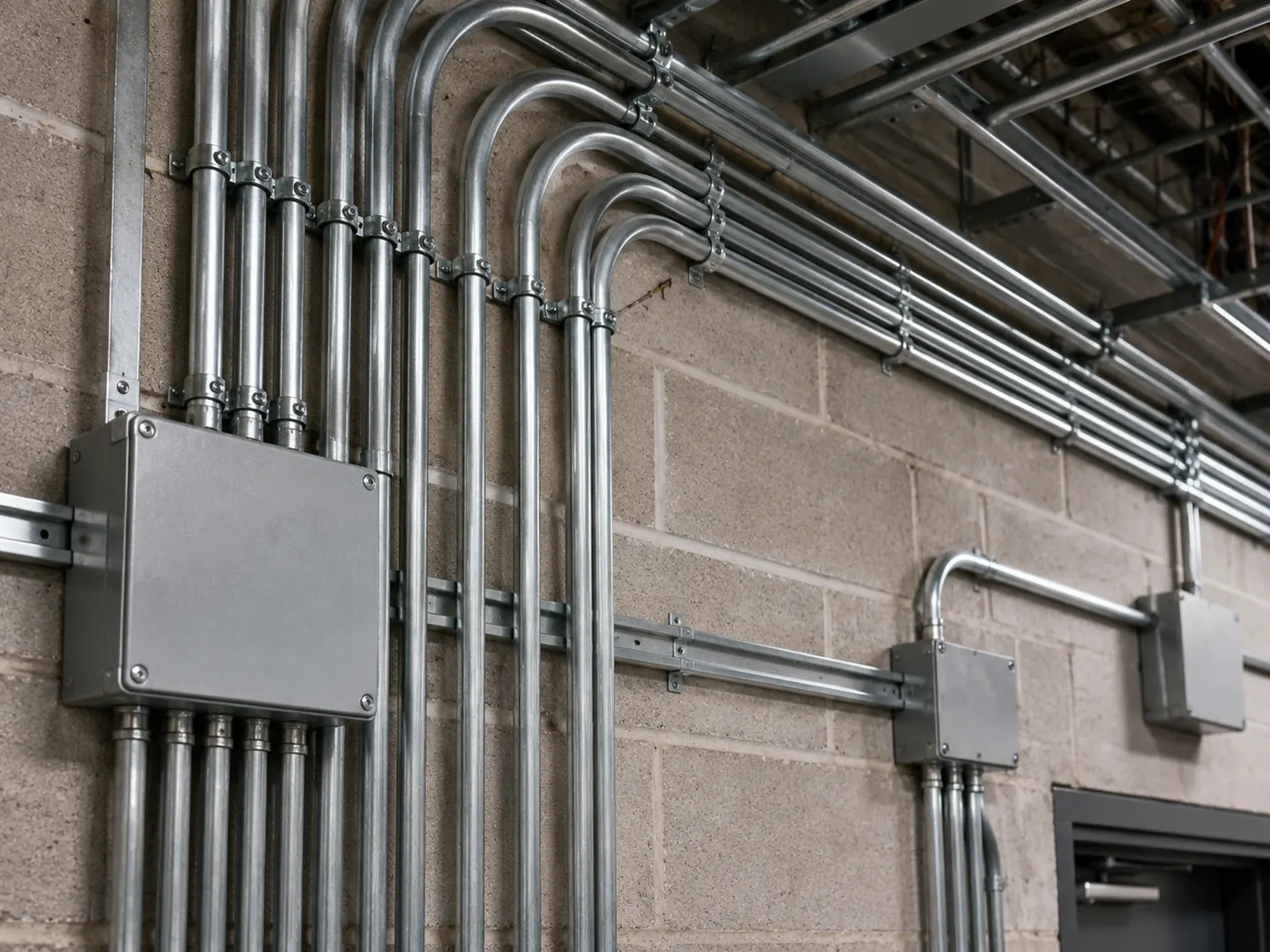 Commercial electrical panel and wiring work