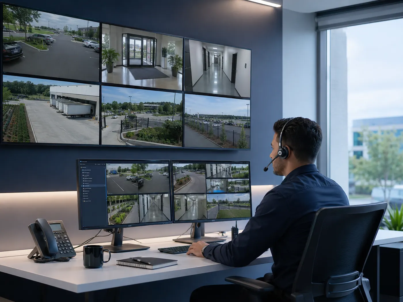 24/7 alarm monitoring center